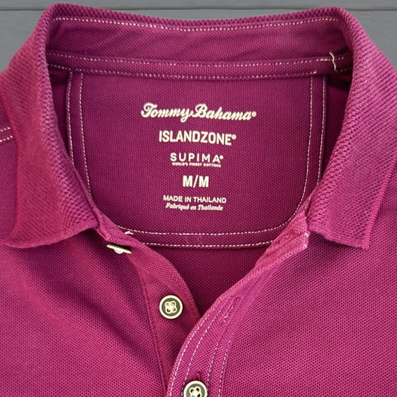 Tommy Bahama Island Zone  Supima Cotton Long Sleeve Polo - Size Medium - Picture 12 of 13